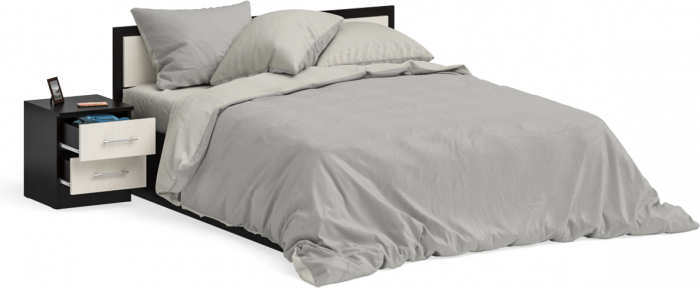 Фиеста Кровать 1600 + тумба, венге/дуб лоредо