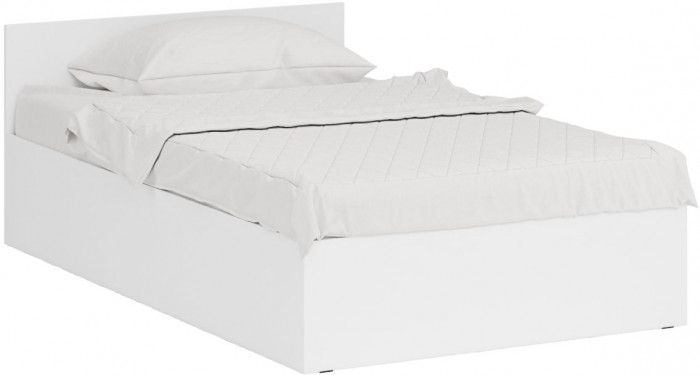 Кровать 1200 + Шкаф 2-х створчатый Стандарт, белый