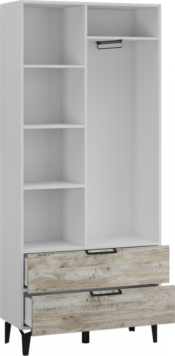 Чикаго Шкаф универсальный ЧШ-30, Дуб юкон/Белый