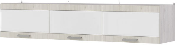 АМЕЛИЯ Шкаф навесной АН-02 МДФ1800х348х400 вяз каньон/анкор