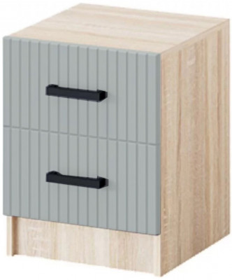 Карина-6 МДФ Тумба прикроватная (Фисташка, Дуб Сонома)