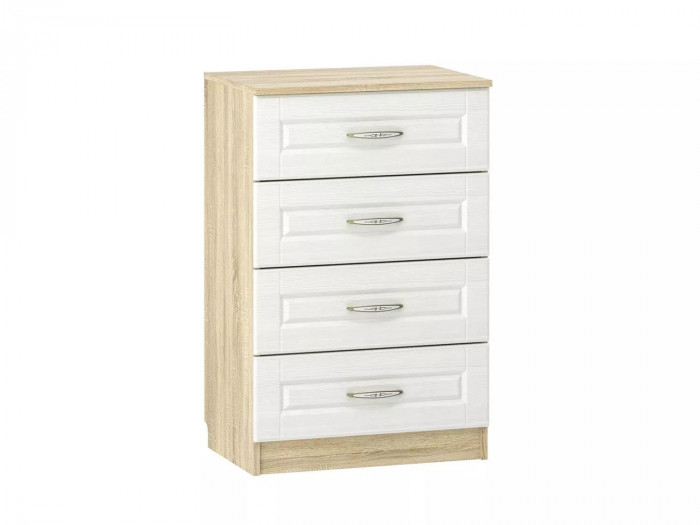 НМ 040.38 Комод Оливия Дуб Сонома/белое дерево