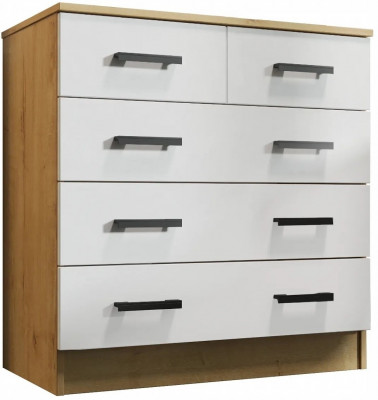 Комод К800 3/2, Вотан/Белый гладкий