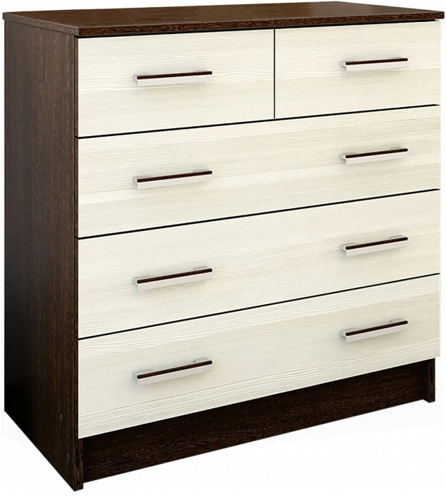 Комод К800 3/2, Вотан/Белый гладкий