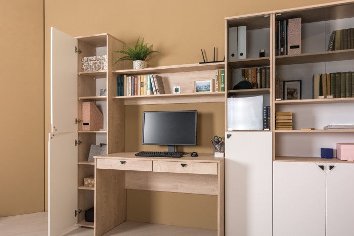 Бостон 12.69 компьютерный стол, дуб эндгрейн элегантный