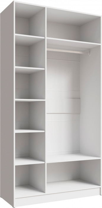 Шкаф Мадрид, композиция 17, Белый/Ателье светлое
