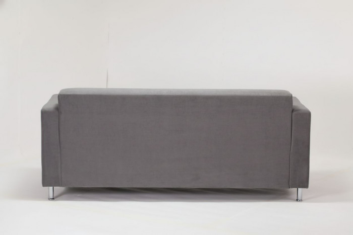 Диван прямой Томи, 180х78х75 см, велюр, серый графит