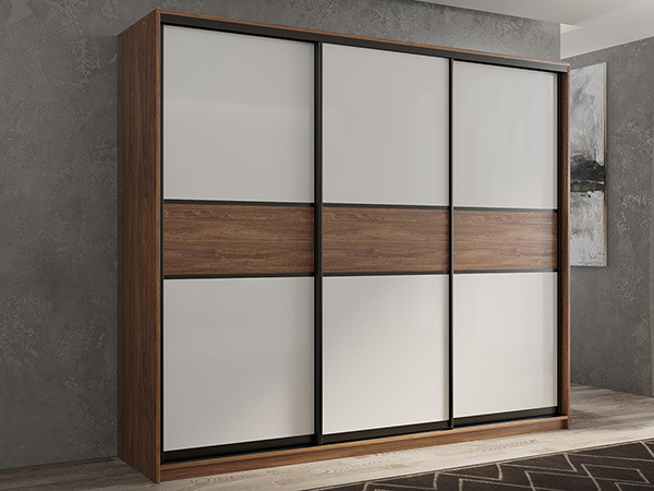 Шкаф-купе Кааппи 11 Морское Дерево Винтаж 210х45х230 см