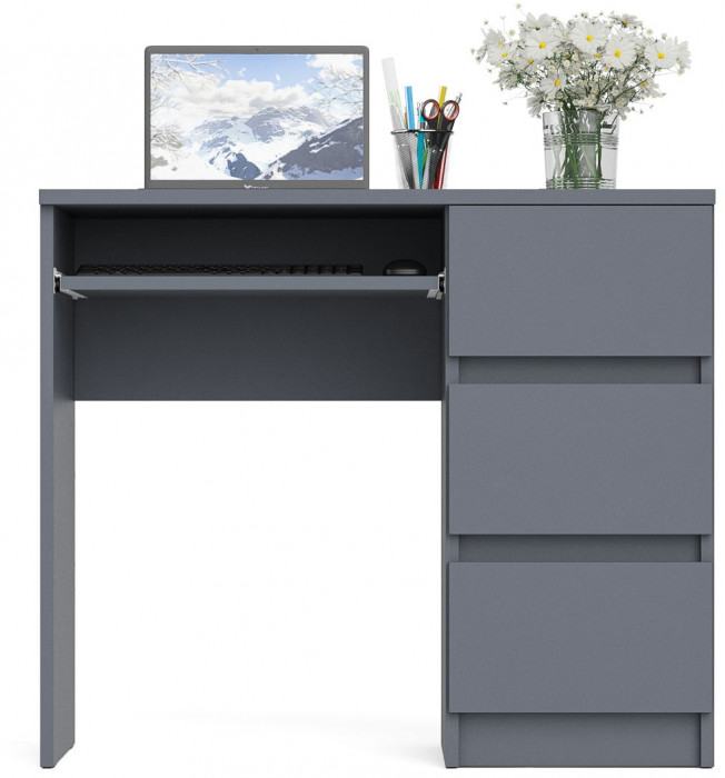 Мори компьютерный стол МС-6 правый, графит