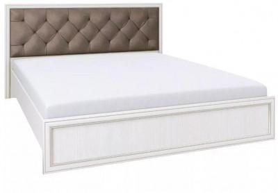 Кровать двуспальная 06.121-01 Габриэлла (1400) с подъемным механизмом вудлайн кремовый/сандал белый