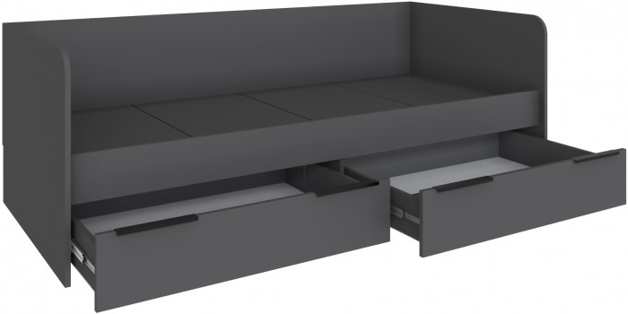 Набор мебели для подростковой "Мадрид", Графит серый