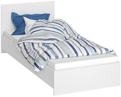 Кровать 80х200 с основанием ДСП Ронда КР-080, белый