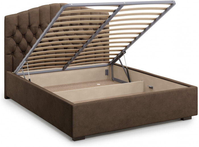 Кровать Lugano 180 с подъемным механизмом, Velutto 23