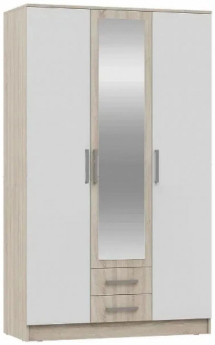 Мартина Шкаф для одежды 3-дверный (Дуб Сонома / белый)