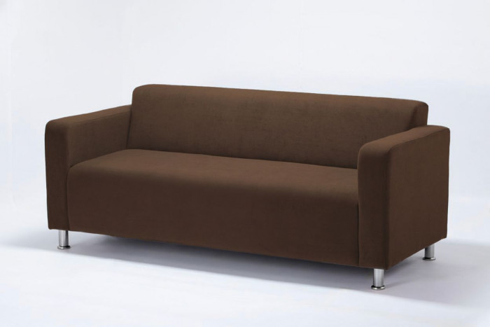 Диван прямой Томи, 200х78х75 см, велюр, коричневый