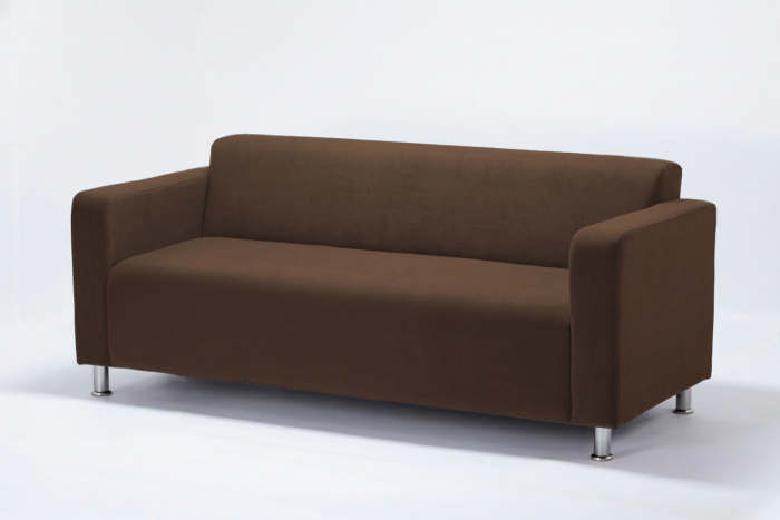 Диван прямой Томи, 200х78х75 см, велюр, коричневый