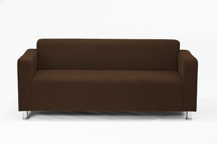 Диван прямой Томи, 200х78х75 см, велюр, коричневый