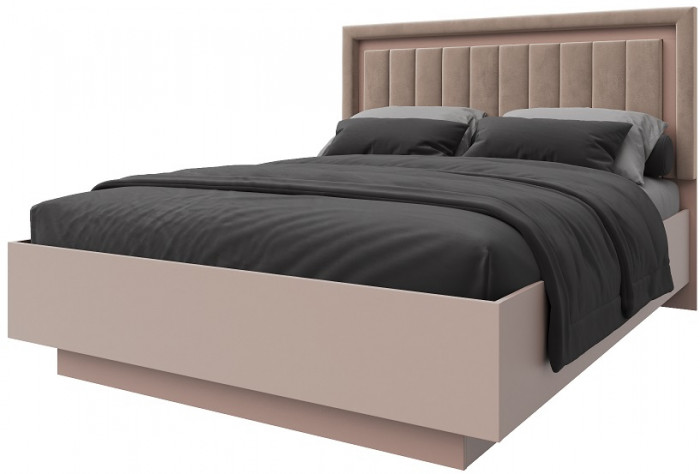 Кровать 160х200 "Харди-1" с подъемным механизмом - Латте/Ирландский ликер