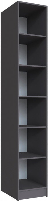 Шкаф Мадрид, композиция 20, Графит серый/Белый