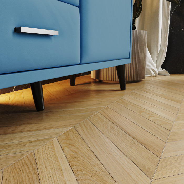 Тумба ТВ интерьерная 2,0 Пай светло-голубой/мдф дуб канадский