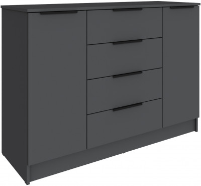 Комод для спальни Мадрид (1,31), Графит серый