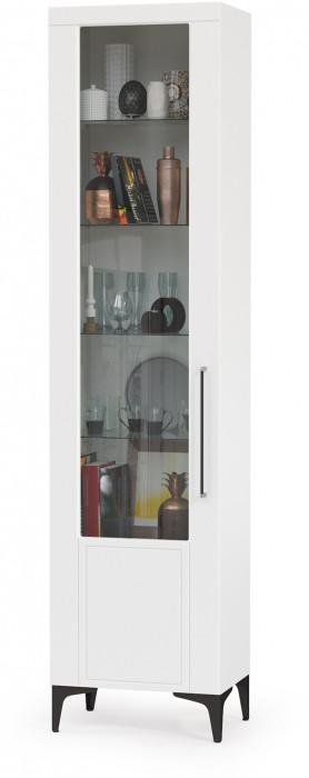 Валенсия Гостиная № 125, ЛДСП белый шагрень/МДФ белый шагрень