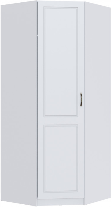 Шкаф угловой Апполия, Белый/Белый дуб