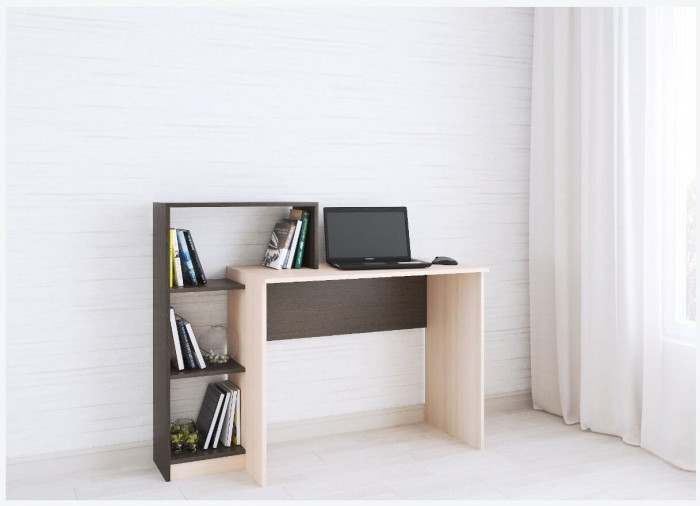 Компьютерный стол Квартет-2 венге/дуб молочный