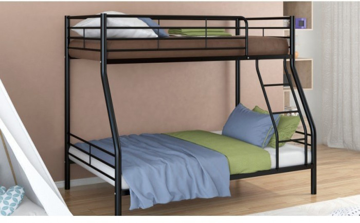 Двухъярусная кровать Гранада-2, чёрная