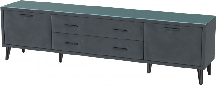 Тумба ТВ интерьерная 2,0 Пай серый/мдф бриз