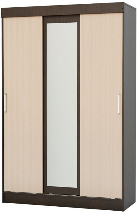 Басямиф Шкаф-купе (Венге / дуб беленый)