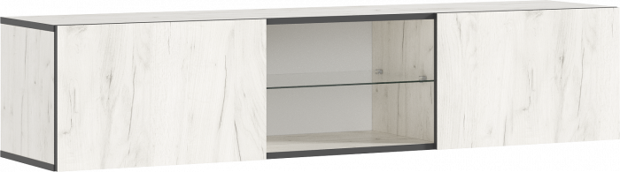 Норд Тумба ТВ подвесная (Дуб Крафт Белый, Дуб Крафт Белый)