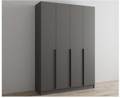 Шкаф Мадрид 160 без зеркала, графит серый