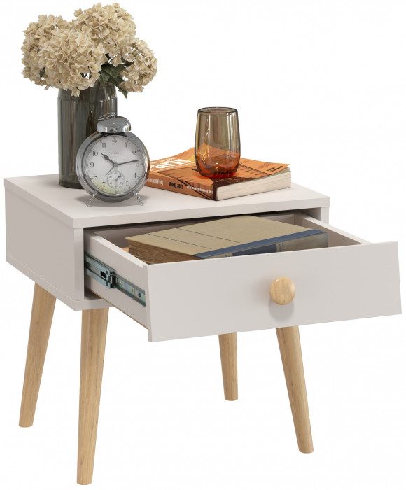 Афина Спальня 4-09901М1к.с. Тумба прикроватная, кашемир серый