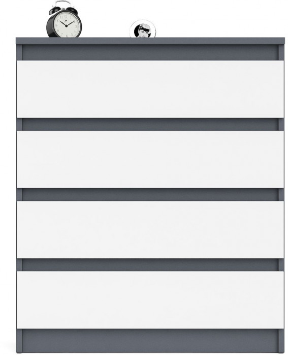 Мори Комод МК800.4, графит/белый