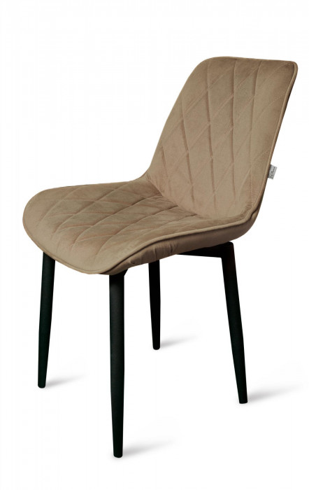 Стул "Оскар" черный матовый Томми 03 капучино