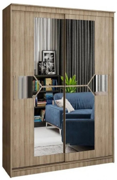 Шкаф-купе Элегант 1500 (Ясень шимо темный)