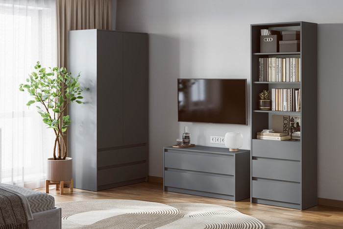 Стеллаж Айден СТЛ06-600, Графит серый