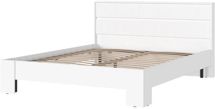 Хелен КР 03 Кровать 1.6х2.0 (1,670х0,928х2,114) белый супер/белый