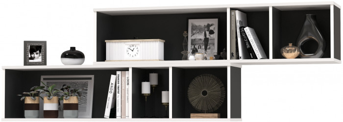 Сидней 15.57 Полка 2 штуки, белый/чёрный