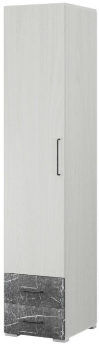 Теана пенал с ящиками ясень анкор светлый/МДФ мрамор дарк