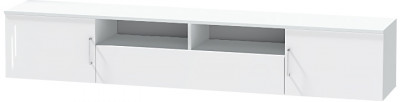 Тумба-3 под ТВ подвесная "Иннэс-7", Белый/Белый глянец