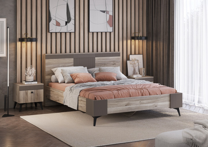 Кровать с настилом ДСП 1,6 КР-19 Кассандра