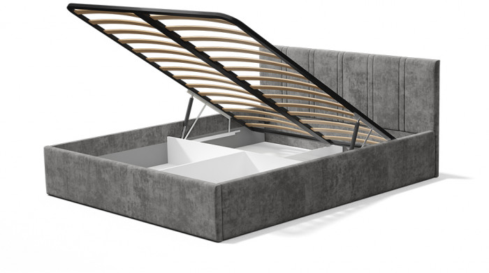 Кровать с подъемным механизмом Ника КР-13 140х200, Грифельный