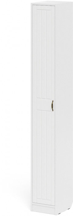 Прихожая П-6-350 Пенал, белая шагрень/фасады МДФ белое дерево фрезеровка прованс