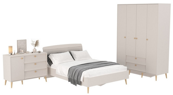 Афина Спальня 11-1400, кашемир серый