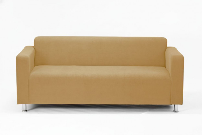 Диван прямой Томи, 200х78х75 см, велюр, бежевый