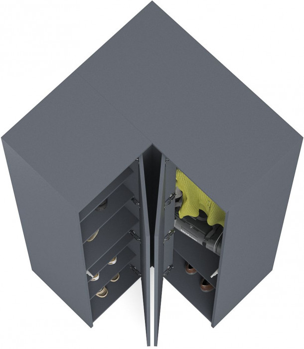 Мори угловой шкаф МШУ960.1, графит