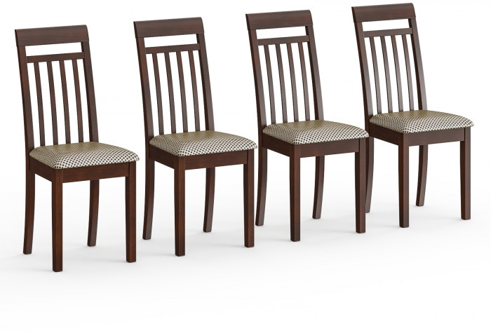 Четыре стула Мебель--24 Гольф-11 разборных, орех