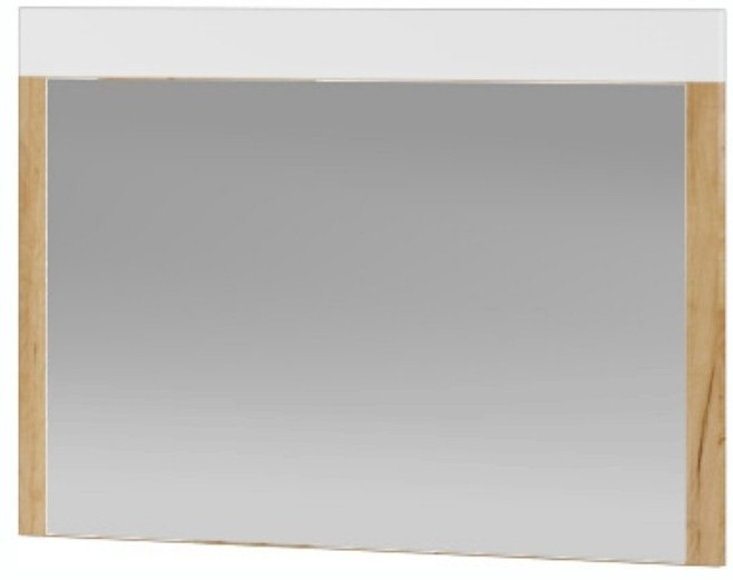 Адель зеркало дуб крафт золотой/белый